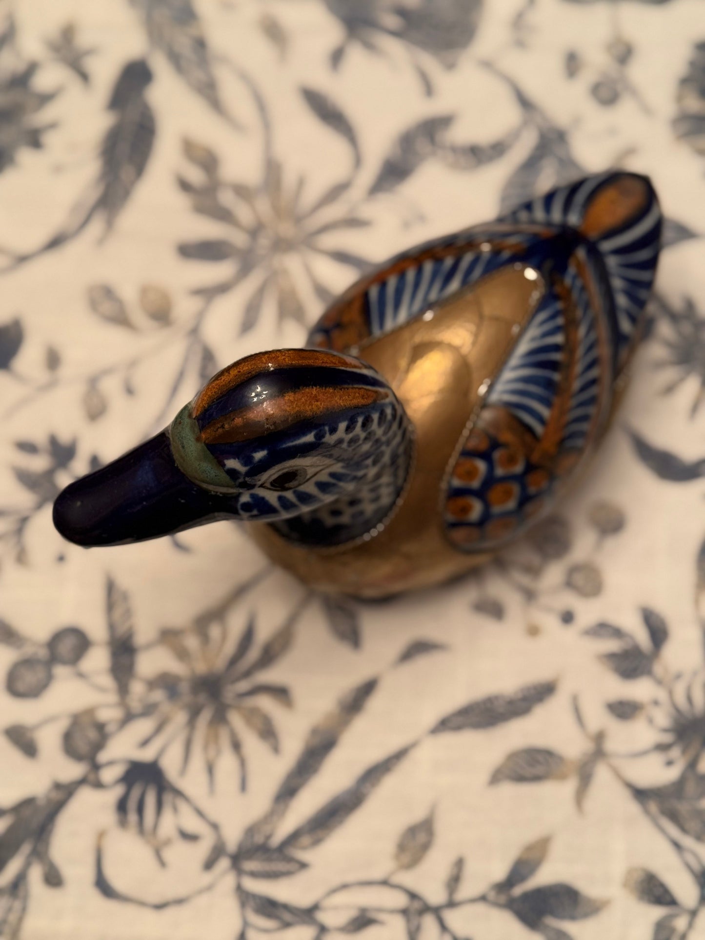 Sergio Bustamante 1970s Brass Ceramic Duck